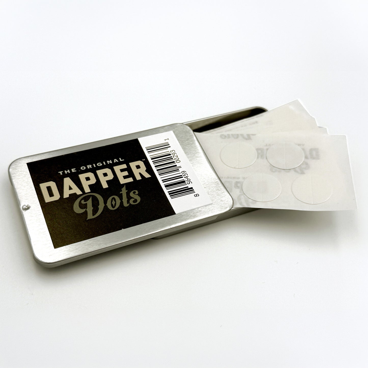 Dapper Dots Double Sided Fashion Tape Transparent and Clear 50 Count Tin