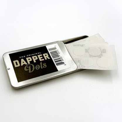 Dapper Dots Double Sided Fashion Tape Transparent and Clear 50 Count Tin