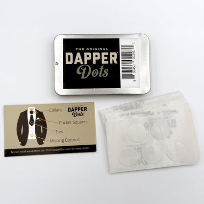 Dapper Dots Double Sided Fashion Tape Transparent and Clear 50 Count Tin