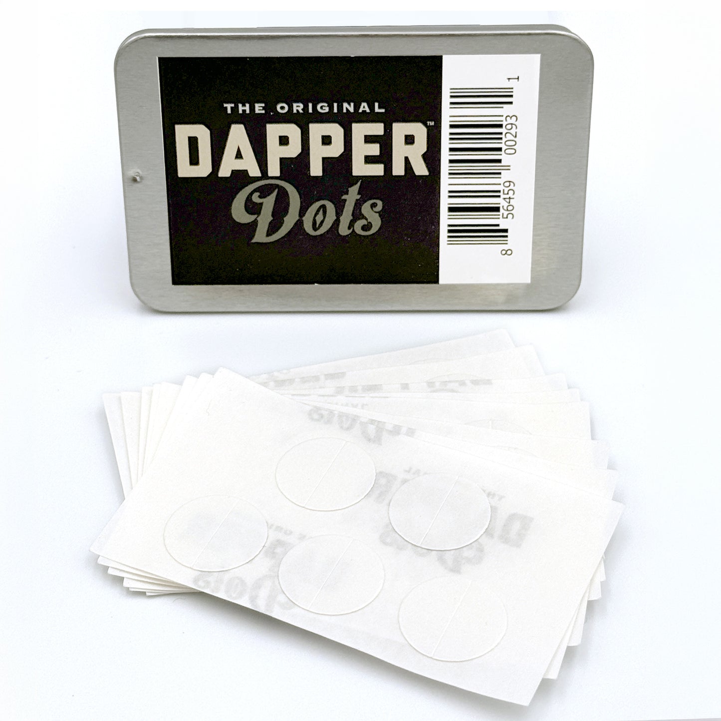 Dapper Dots Double Sided Fashion Tape Transparent and Clear 50 Count Tin