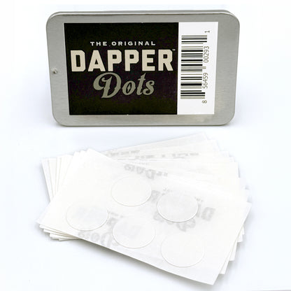 Dapper Dots Double Sided Fashion Tape Transparent and Clear 50 Count Tin