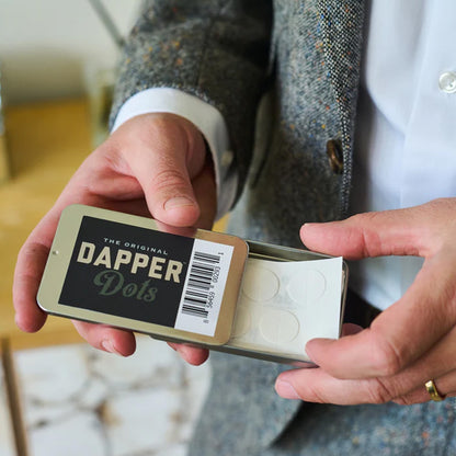 Dapper Dots Double Sided Fashion Tape Transparent and Clear 50 Count Tin