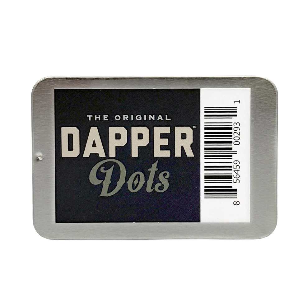 Dapper Dots Double Sided Fashion Tape Transparent and Clear 50 Count Tin