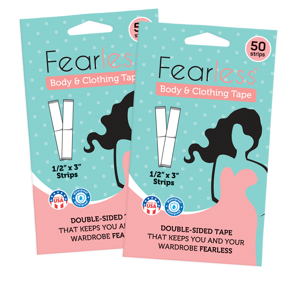 Fearless® Tape - Double Sided Fashion Tape, Clothing and Body - 2 Pack
