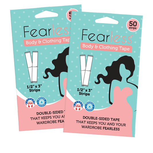 Fearless® Tape - Double Sided Fashion Tape, Clothing and Body - 2 Pack