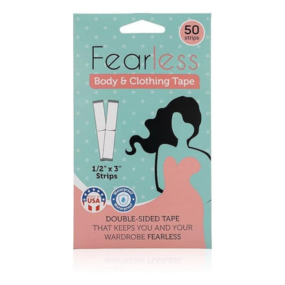Fearless® double-sided body and clothing fashion tape, 50 strips.