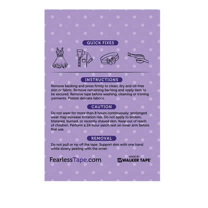 Fashion Tape - Double Sided Extra Wide Tape for Fashion, Clothing and Body (36 Strip Pack) | Fearless®