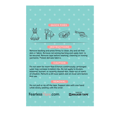 Fearless® Tape - Double Sided Fashion Tape, Clothing and Body - 2 Pack